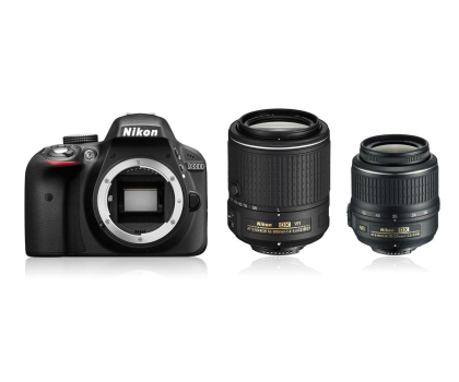 Aparat Nikon D3300 18-55VR 55-200VRII  APS-C